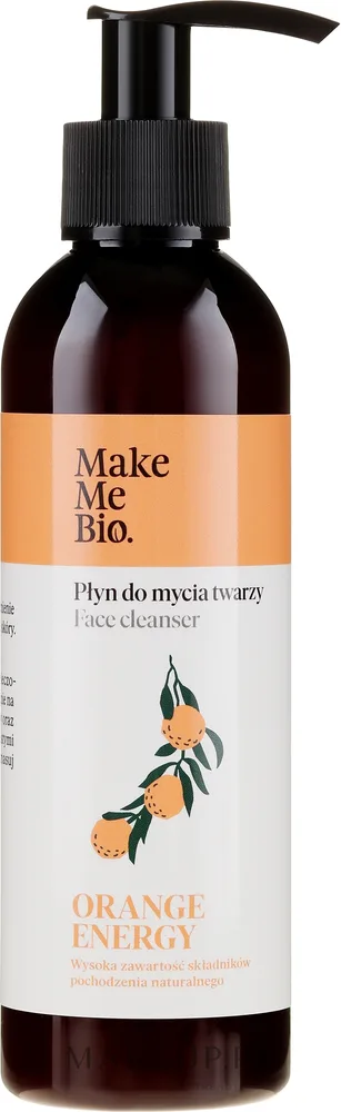 Увлажняющая жидкость для умывания лица Make Me Bio Orange Energy, 200 мл