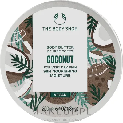The Body Shop Coconut Body Butter Vegan масло для тела кокосовое веганское, с маслом ши, для очень сухой кожи, 200 мл