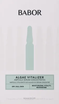 Babor Algae Vitalizer Hydration Ampoule Concentrates концентрат для лица в ампулах увлажняющий, ампулы по 2 мл, с экстрактом водорослей