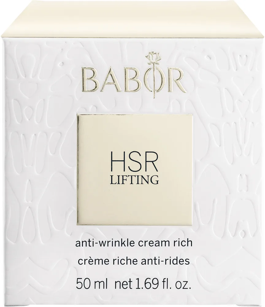 Babor HSR Lifting Cream Rich крем для лица лифтинг насыщенный 50 мл, антивозрастной уход с пептидами и маслом жожоба