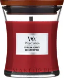 WoodWick WoodWick Hourglass Candle Crimson Berries - Ароматическая свеча в стекле Hourglass Crimson Berries, 85 г — фото 2
