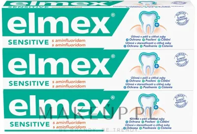 Набор зубных паст Elmex Sensitive Toothpaste для чувствительных зубов, 3 × 75 мл
