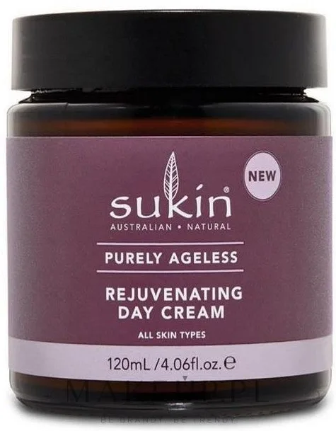 Sukin Purely Ageless крем для лица дневной антивозрастной с баобабом асаи и годжи против морщин 120 мл