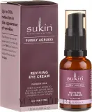 Крем для кожи вокруг глаз Sukin Purely Ageless Reviving Eye Cream восстанавливающий, с маслом шиповника и кофеином, 25 мл/ Сьюкин — фото 1