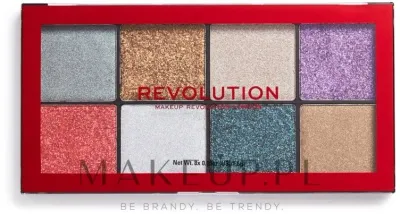 Палетка глиттеров для век Makeup Revolution Halloween Pressed Glitter Palette, 8 оттенков, 12,8 г