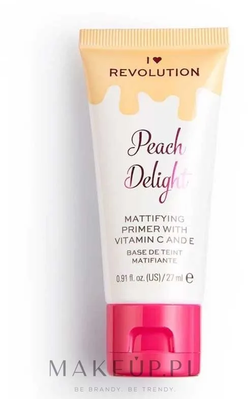 База для лица I Heart Revolution Face Primer Peach Delight матирующая, с ароматом персика, 27 мл