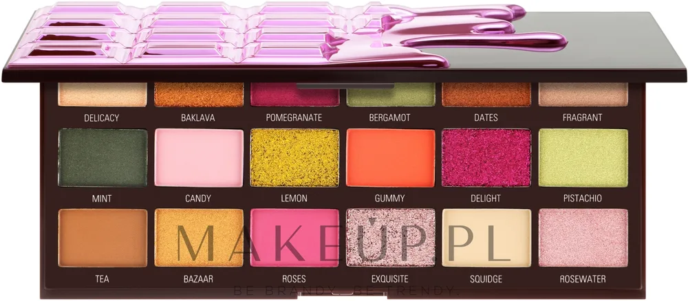 Палетка теней для век I Heart Revolution Eyeshadow Chocolate Palette Turkish Delight, 18 оттенков, с зеркалом, 18 г