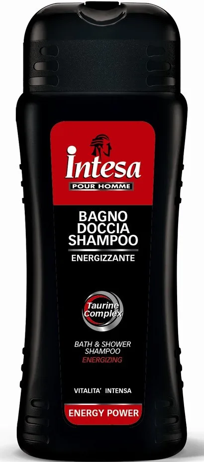 Шампунь-гель для душа Intesa Energy Power для мужчин, с таурином и кофеином, 500 мл