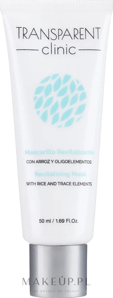 Ревитализирующая маска для лица с рисом и микроэлементами Transparent Clinic Revitalising Mask With Rice And Trace Elements, 50 мл