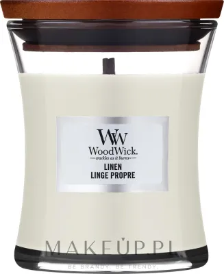 WoodWick WoodWick Hourglass Candle Linen - Ароматическая свеча в стекле Hourglass Linen