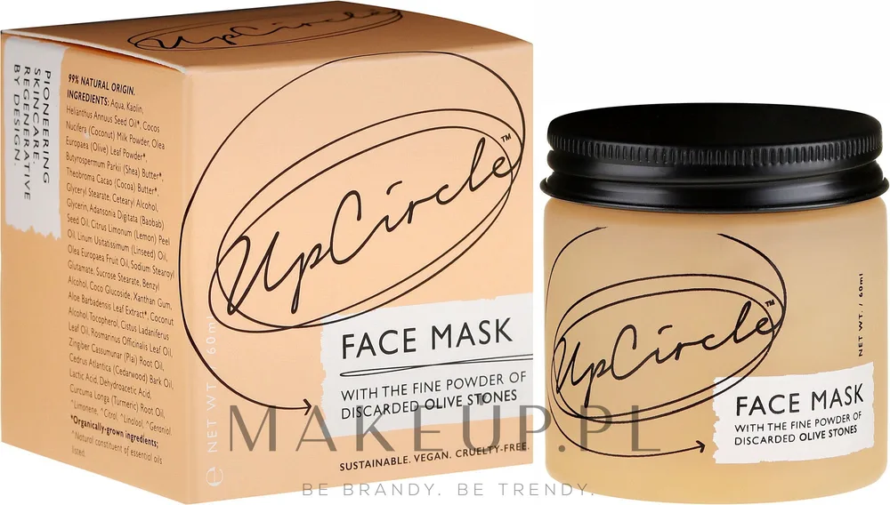 Очищающая маска для лица с порошком оливковых косточек UpCircle Clarifying Face Mask With Olive Powder, 60 мл