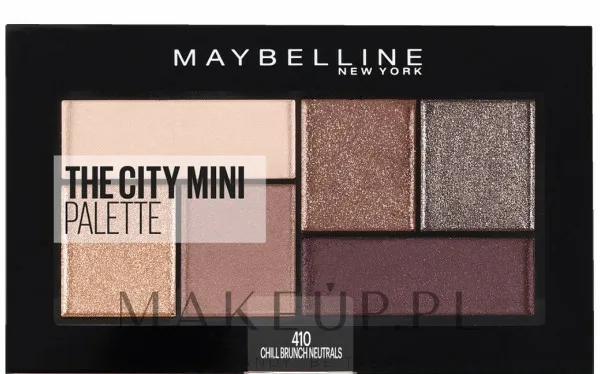 Палетка теней для век Maybelline New York The City Kits Mini, оттенок 410 - Chill Brunch Neutrals