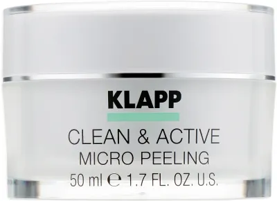 Микропилинг для лица Klapp Clean Active Micro Peeling кремовый, отшелушивающий, 250 мл