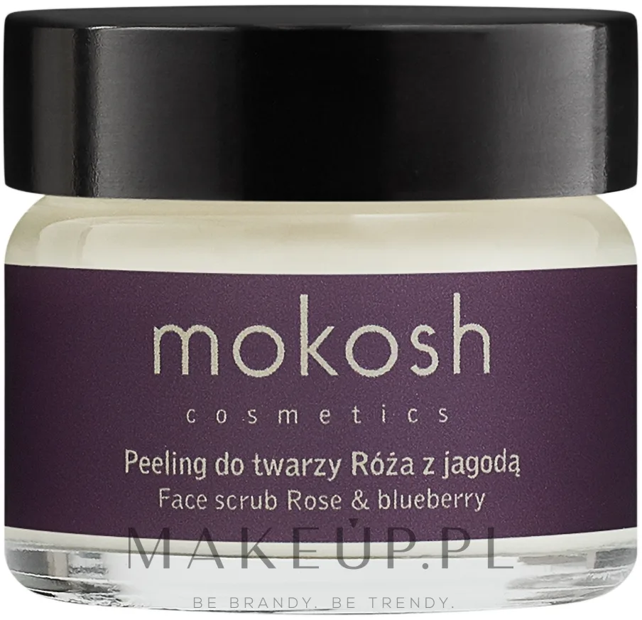 Активный пилинг для лица Роза с ягодой Mokosh Cosmetics, энзимы папаин и бромелайн, 60 мл
