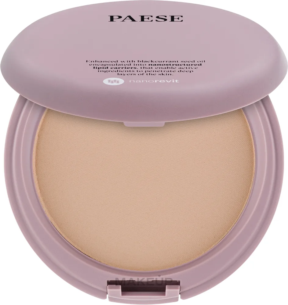 Матирующая компактная пудра Paese Perfecting & Covering Nanorevit Powder, 9 г, оттенок 04 - Warm Beige
