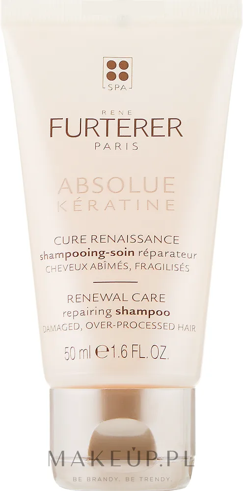Шампунь для повреждённых волос Rene Furterer Absolue Keratine Repairing Shampoo восстанавливающий, 200 мл / 500 мл