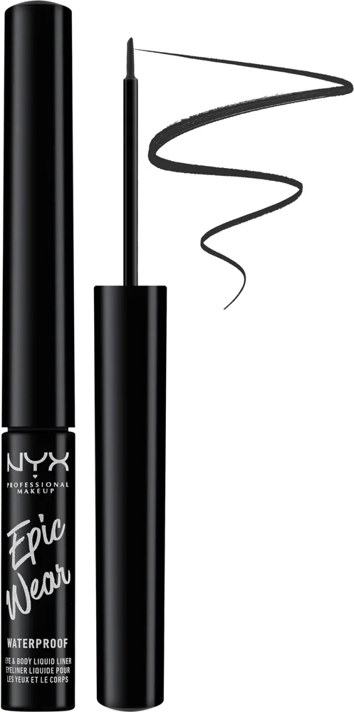 NYX Professional Makeup Wodoodporny eyeliner w płynie - Подводка для глаз NYX Epic Wear Liquid Liner, оттенок Black