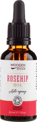 Масло шиповника Wooden Spoon Rosehip Oil для лица органическое 30 мл