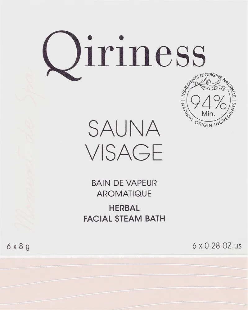 Таблетки для паровой ванночки для лица Qiriness Sauna Visage травяные для очищения пор 6 шт