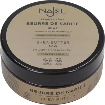 Масло ши органическое Najel Organic Shea Butter для сухой кожи и волос, 100 г