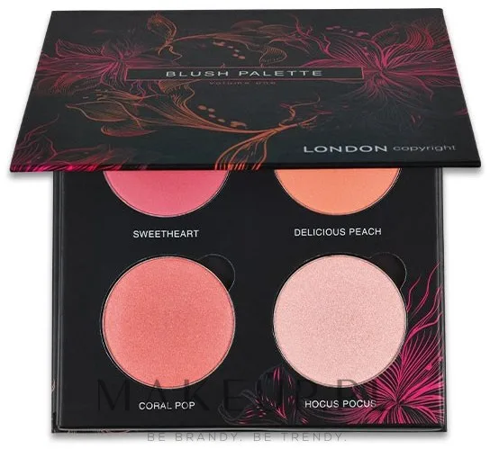 Магнитная палетка румян London Copyright Magnetic Face Powder Blush Palette