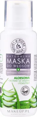 Маска для волос E-Fiore натуральная, питательно-восстанавливающая, алоэ и травы, масла ши и макадамии, увлажнение и объём, 200 мл