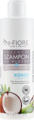 Питательный шампунь E-Fiore Кокос и масло ши для сухих и повреждённых волос 280 мл