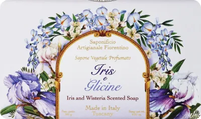 Мыло кусковое Saponificio Artigianale Fiorentino Iris And Wisteria ирис и глициния, 250 г