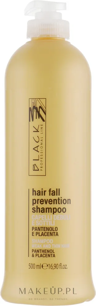 Шампунь против выпадения волос Black Professional Line Panthenol + Placenta Shampoo с пантенолом и плацентой, 500 мл