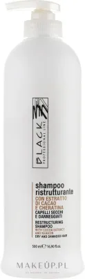 Шампунь для сухих и повреждённых волос Black Professional Line Chocolate and Keratin Shampoo с какао и кератином, 500 мл