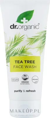 Очищающий гель для лица Dr Organic Tea Tree Face Wash с экстрактом чайного дерева, 200 мл