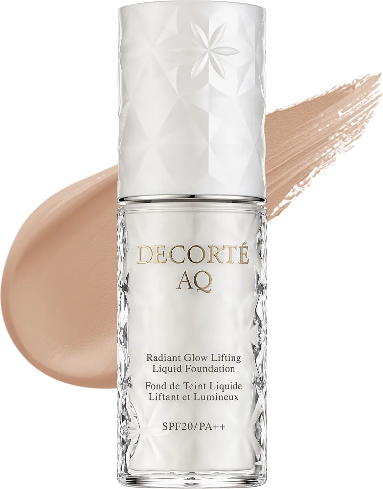 Тональный крем для лица Cosme Decorte AQ Radiant Glow Lifting Liquid Foundation, сияющий, SPF 20/PA++, 30 мл, оттенок 401