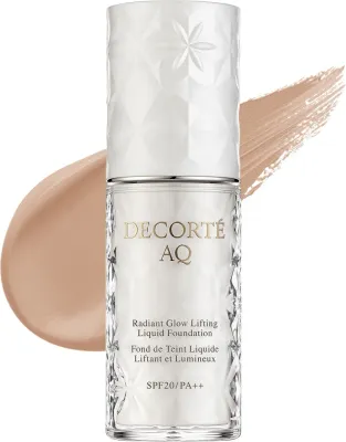 Тональный крем для лица Cosme Decorte AQ Radiant Glow Lifting Liquid Foundation, сияющий, SPF 20/PA++, 30 мл