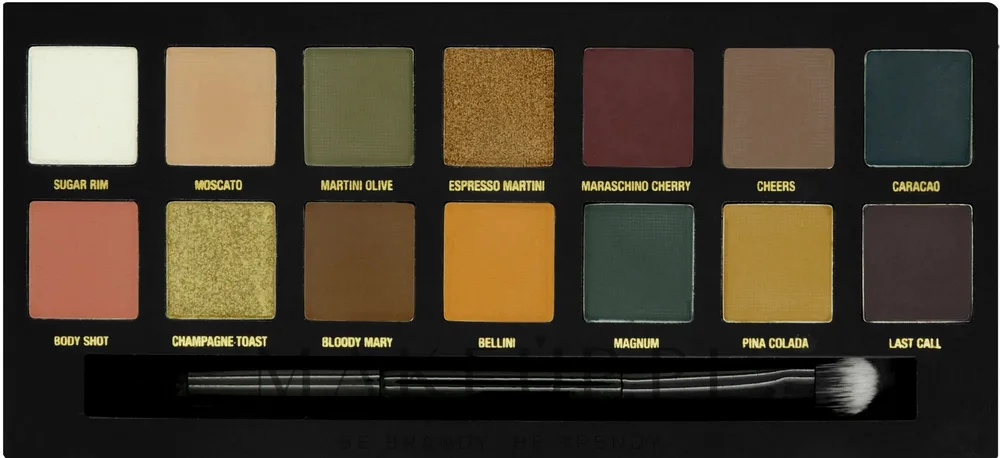 Палетка теней для век W7 Eyeshadow Palette 14 оттенков, оттенок On The Rocks