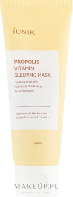 Восстанавливающая витаминная ночная маска с прополисом iUNIK Propolis Vitamin Sleeping Mask, 60 мл