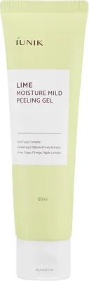 Увлажняющий деликатный пилинг-гель IUNIK Lime Moisture Mild Peeling Gel с лаймом и лимоном, 90 мл