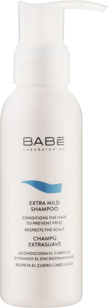Деликатный шампунь Babe Laboratorios Extra Mild с пантенолом и мёдом дорожный формат 100 мл