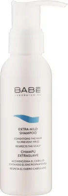 Деликатный шампунь Babe Laboratorios Extra Mild с пантенолом и мёдом дорожный формат 100 мл