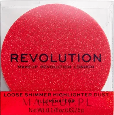 Хайлайтер для лица Makeup Revolution Shimmer Dust, с мерцающими частицами, 5 г