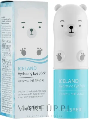 The Saem Iceland стик для кожи вокруг глаз увлажняющий 7 г, Hydrating Eye Stick с исландским мхом и ниацинамидом