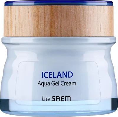 The Saem Iceland Aqua Gel Cream крем-гель для лица увлажняющий с исландским мхом и ягодными экстрактами 60 мл