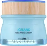 The Saem Iceland крем для лица увлажняющий Aqua Moist Cream, с минеральной водой и исландским мхом, 60 мл — фото 1