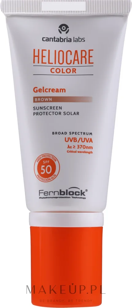 Гель-крем для лица солнцезащитный Cantabria Labs Heliocare Color SPF50 тонирующий 50 мл, оттенок Brown