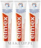 Набор зубных паст Elmex Toothpaste Caries Protection, защита от кариеса, 3 × 75 мл — фото 1