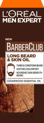 Масло для бороды и кожи лица L'Oreal Paris Men Expert Barber Club Long Beard + Skin Oil для длинной бороды, 30 мл