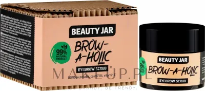 Скраб для бровей Beauty Jar Brow-A-Holic Eyebrow Scrub, с маслом кокоса и касторовым маслом, 15 мл