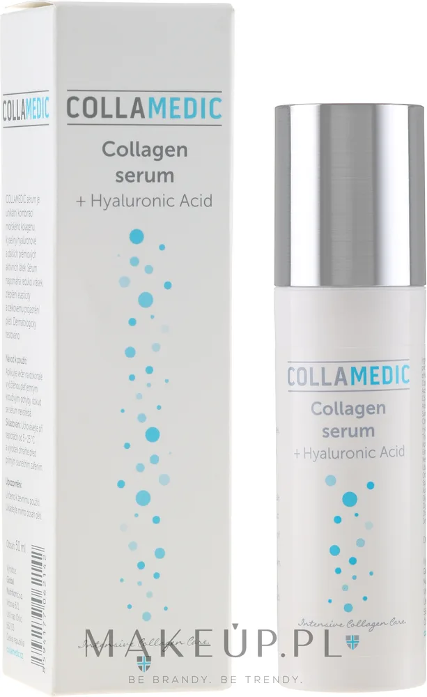 Сыворотка для лица Collamedic Collagen Serum с морским коллагеном гиалуроновой кислотой коэнзимом Q10 и скваланом 50 мл