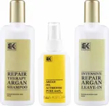 Набор для волос Brazil Keratin Therapy Argan шампунь кондиционер и масло с арганой и алоэ 300+300+100 мл — фото 2