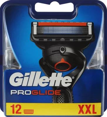 Кассеты сменные Gillette Fusion ProGlide для бритвы, с полоской Lubrastrip, 12 шт