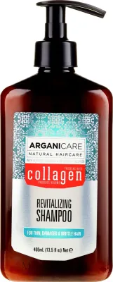 Ревитализирующий шампунь Arganicare Collagen для ослабленных волос с коллагеном, 400 мл